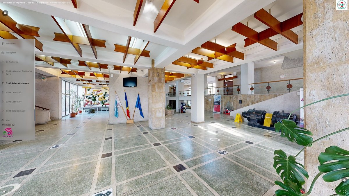 Tur virtual 3D — Facultatea de Inginerie Electrică, Energetică și Informatică Aplicată Iași, realizat de ELY BASS